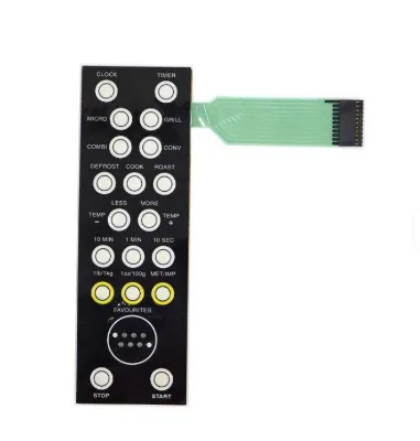 TT Keypad Keyboard Matrix Ffc Pcb Waterproof Graphic Overlay Silicone Rubber Contact Strip Membrane Switch Wall Mount DIY Model