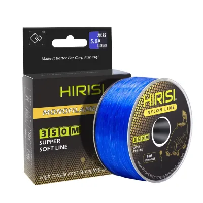 Hirisi 350m 0.38mm Strong 12LB-20LB Floating Monofilament Nylon Carp Fishing Line for Reservoir Pond Fishing Accessories