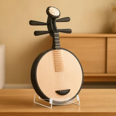 Clear Acrylic Musical Instrument Display Stand Floor Mount Holder for Ukulele Violin Mini Small Guitars