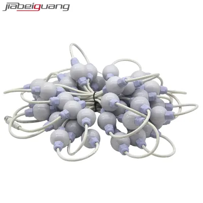 360 Degree Dmx Led Ball Curtain Matrix Software 24v Dmx 35/50mm 3d Clear/milky RGB Pixel Point Light Body PVC