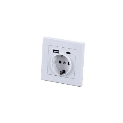 Easy Installation with USB-A & USB-C Ports RoHS Compliant Wall Outlet