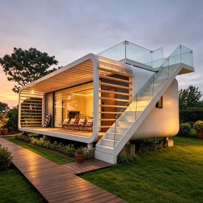 Smart Apple Cabin Prefab Steel Container House Complete Functional Modules for Kitchen Bathroom Luxury Modern Design Fast