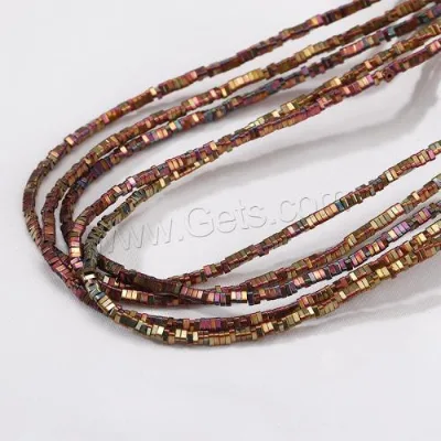 DIY Triangle Non Magnetic Hematite Beads Jewelry Making Bulk Bead Plated 3x1mm Approx 350PCs/Strand 1605588