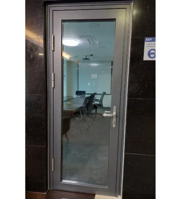 New Design Full Open Aluminum Alloy 180 Degree Swing Glass Double Tempered Glass Customized Size Decoration 5 Year Warranty