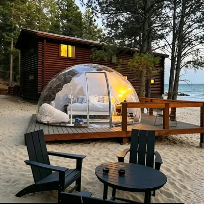 Transparent Bubble Camping Tent Polycarbonate Material Portable