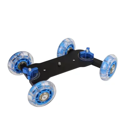 Magic Arm Tabletop Mobile Rolling Video Rail Skater for DSLR Camera Slider Track Dolly Car & Magic Arm