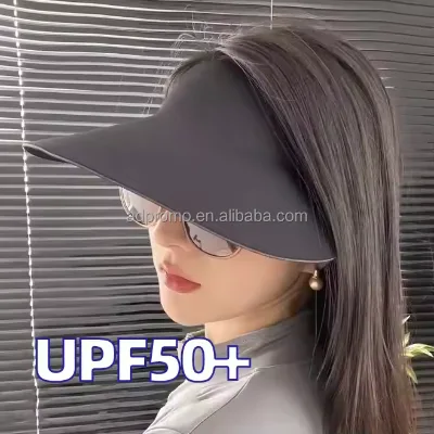 Wide Brim Visor Uv Protection Seamless Foldable Shade Outdoor Sun Visors for Women