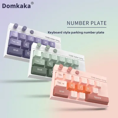 Car Temporary Parking Permit Rotatable Phone Card High-End Plastic Vehicle-Mounted Number Plate In-Car Creative Accessories