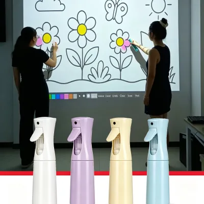 Interactive Wall for Children's Creative Drawing and Doodling, and Interactive Projection-based Digital Doodle Coloring Games.