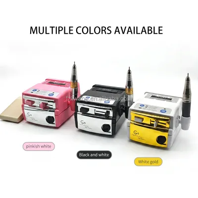 Factory Wholesale RRM G5 Nail Drill Equipment Brush Motor Nail Remover Machine With Foot Pedal for Nail Salon Bulk Order