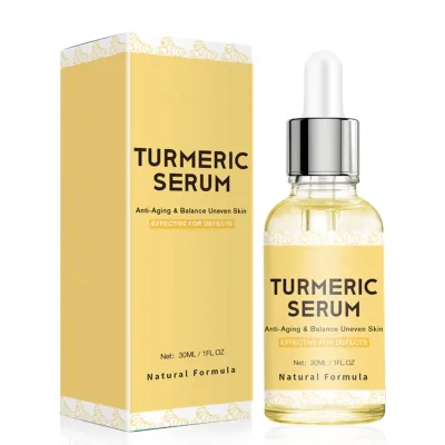 Factory Price Organic Anti Aging 24k Vitamin C Serum Turmeric Serum for Face