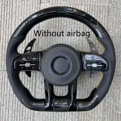 Suede Carbon Fiber Steering Wheel E Class G Class W176 W246 C-Class W204 C117 C218 X218 W212 C207 A207 X156