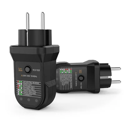 ACU1868 Automatic Smart Finder Socket Tester RCD with Digital Display High Accuracy 110V/220V for Office Factory School