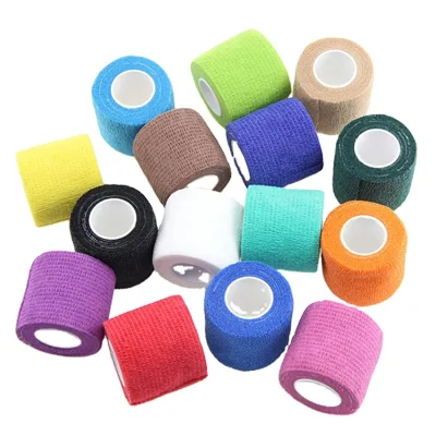 Top Selling Elastic Non-woven Animal Horse Cohesive Bandage Vet Wrap Veterinary Breathable Cohesive Bandage