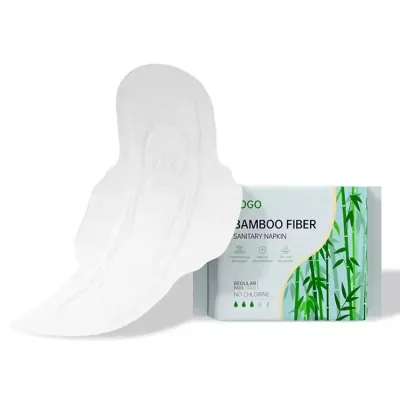 Ultra-Thin Bamboo Fiber Panty Liner Disposable OEM Breathable Cotton Sanitary Napkin Towel for Men and Women