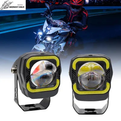 Factory Direct Sales Round Motorcycle LED Near and Far Light Retrofit Motorcycle Spotlight