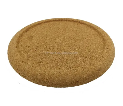 4-Inch Thick Round Cork Coaster Set with Pressure Forming Modern Korean Style for Business Promotion or Gift Giving