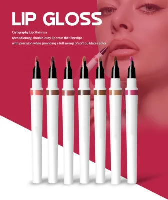 Wholesale Private Label Waterproof Long-lasting Defining Volumizing Lip Mud Liquid Lipstick and Lip Liner