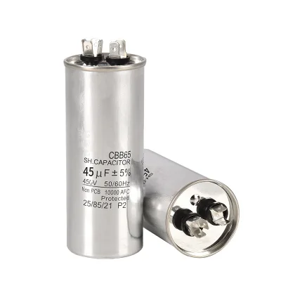 BINGO CBB65 45uF Aluminum Air Conditioning Capacitor for Home Electric Use