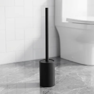 Wonder Modern Stainless Steel Freestanding Rectangular Toilet Brush Holder Set Durable Design Easy Clean Feature Hotel Bathrooms