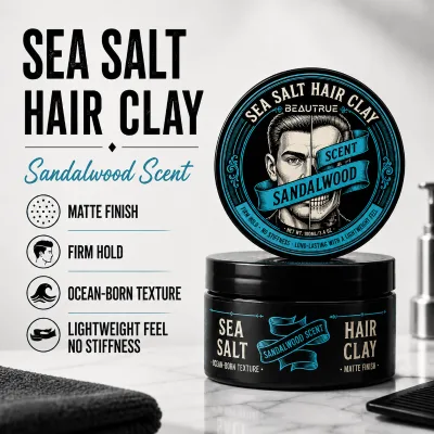 Hot Sale Styling Clay Natural High Hold Mens Hair Clay Wax High Hold Volume Matte Hair Putty Adds Definition and Natural Texture