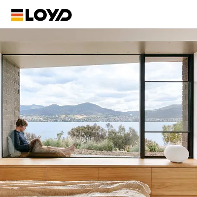 Modern Design Glass Floor-to-ceiling windows for an Outdoor Living Room Featuring Fixed Panoramic Views