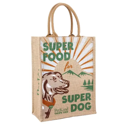 Cobest 2026 Promotional Cheaper Custom Inside Lamination Printing Jute Shopping Hemp Tote Jute Bag