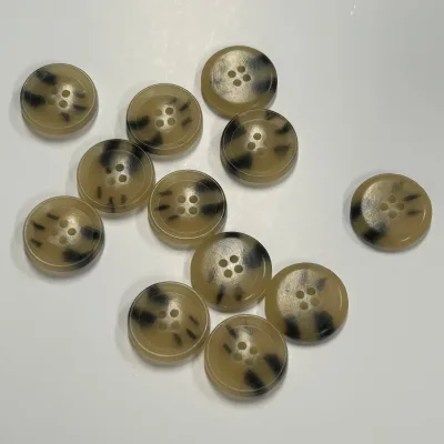 Urea 4-Hole Buttons for Clothing, Durable Resin Button for Shirts/Coats