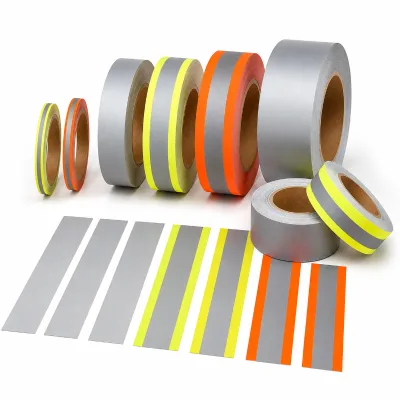 Silver Glass Beads Reflective Fabric Sheet High Visibility Safety Material, Printable for Outdoor Apparel & Workwear