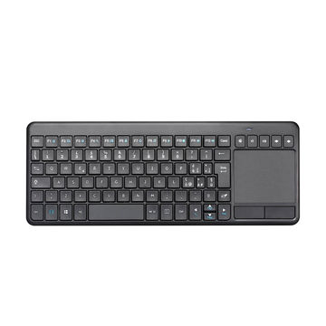 Touchpad keyboard smart TV keyboard with multimedia keys with mouse function