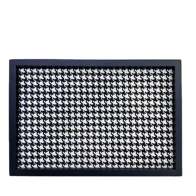 Horse Hair Tray square Pattern Living Room Simple Modern Luxury Model Room Porch Decoration Houndstooth Wooden Plate