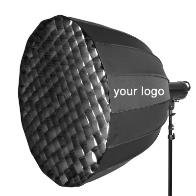 Aluminum Softbox Photography Kit with Bowens Mount 90cm Quick Setup Portable Collapsible Hexadecagon Large Parabolic Softbox