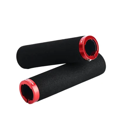 Single Lock Anti-Slip Bicycle Handlebar Grips Soft Sponge for Road Bikes BMX Outdoor Cycling with Shock Absorption