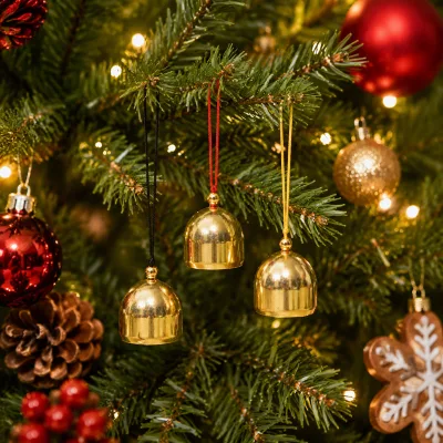 Small Decorative Bells Hanging Bells Christmas Tree Bells Christmas Party Bells Metal Bell Wind Chime Christmas Tree Decorations