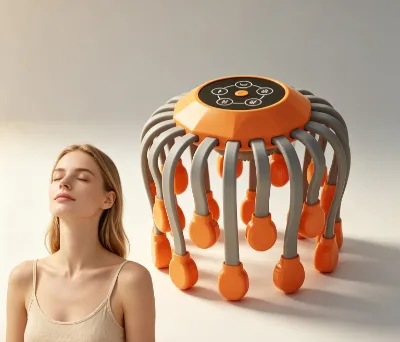 Portable Octopus Skin Massager - Soft Contact Surface Relieves Tension and Improves Insomnia - Music Function Included