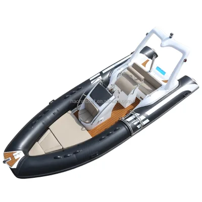 New DesignRIB 580 Luxury Sailing Yacht Fiberglass Inflatable Welded Outboard 115HP 35-40 Knots Used Fishing Sport Boat for River