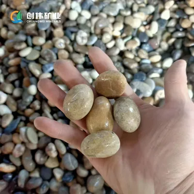 Mixed Size Natural Pebbles for Paving Driveway Garden Borders Non-Slip Surface Landscaping Stones 8-16mm 16-32mm High Density
