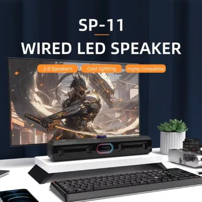 2025 High Quality Professional Portable USB Card Audio BT Sound Bar Subwoofer Two-Way Audio 5W for Gaming