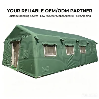 Professional 30sqm Inflatable Disaster Relief Tent with Fireproof PVC Cover SOARGROUP Trusted Manufacturer