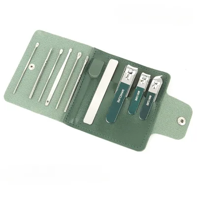 4pcs/10pcs Professional Durable Portable Manicure Pedicure Grooming Tools Kit Premium Carbon Steel Nail Clipper Set Box for