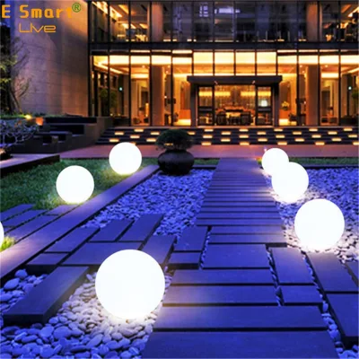 Portable Solar LED Ball Light Waterproof Remote Controlled Balloon Tower Garden Light with IP68 Rating Outdoor Holiday Lighting