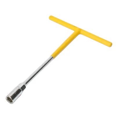 T Handle Pana Spanner Wrench with Rubber Sleeve Grip for Car Vehicle Repair Garage & Workshop