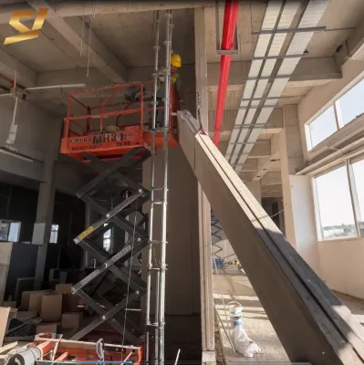 Hydraulic ALC Wall Lifter Mobile Installation with Stabilizing Base