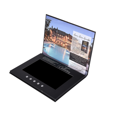 10.1 Inch Video Digital Greeting Advertising Brochure Lcd Promotional Video Invitation Gift Business Card