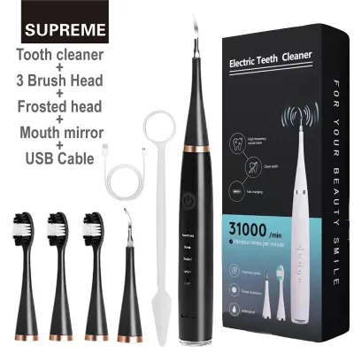 Portable Cordless Home Use Teeth Whitening Kits Ultrasonic Tooth Cleaner Plaque Remover Tartar Calculus Removal Dental Scaler