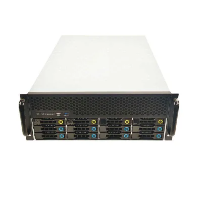 4 GPU Server Rack case 4U 11 Slot PCI 12 Bay Hard Drive Hot Swap U.2 NVMe Chassis Support Supermicro X11DRG X12DPG-QT6