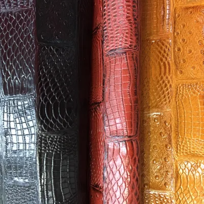 Ostrich Pattern Python Pattern Double Imposition Oil Wax Embossed First Layer Whole Cowhide Shoe Bag Genuine Sofa Costumes
