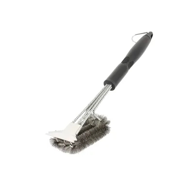 BBQ Barbecue Outdoor Grill Brush for All Types Long 18" BBQ Grill Brush With Handle Heavy Duty Outdoor Grill Brush