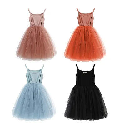 Summer High Quality Cute Little Girls Baby Clothes Light Color princess frock design kids clothing summer dress