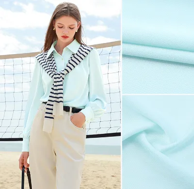 AC6211 High Quality Double-Sides Acetate Satin Fabric Knitting for Shirt Clothing